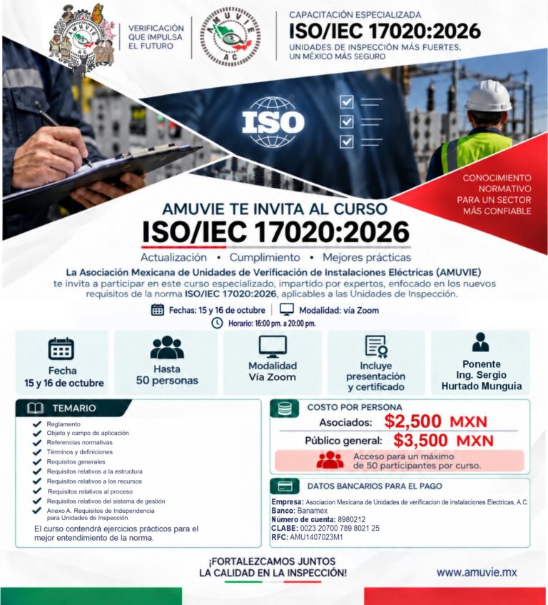 Curso ISO/IEC 17020:2026 – Vía Zoom